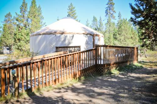 Bend-Sunriver Camping Resort Wheelchair Accessible Yurt 13, Sunriver