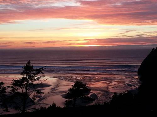 Pastel Sunset at Agate Beach, Newport