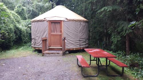 Snowflower Camping Resort 16 ft. Yurt 10, Emigrant Gap